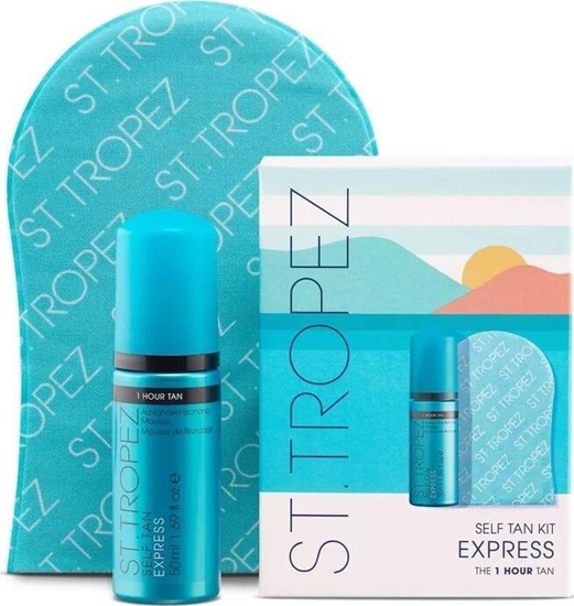 Picture of ST.TROPEZ St. Tropez Self Tan Express zestaw ekspresowa samoopalajca pianka 50ml + rkawica