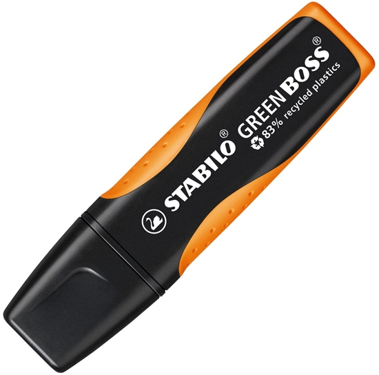 Изображение STABILO GREEN BOSS, 1 pc(s), Orange, Chisel tip, Black, Orange, Plastic, 2 mm