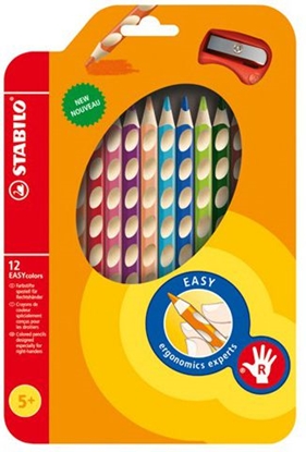 Attēls no Stabilo Kredki Easycolors 12 kolorów z temperówk