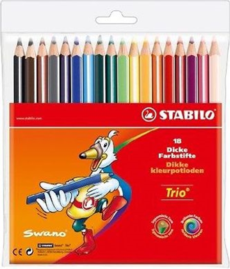 Изображение Stabilo Kredki trjkÄtne Trio 18 kolorw