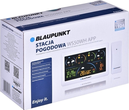 Изображение Stacja pogodowa Blaupunkt Stacja pogodowa z 1 czujnikiem zewntrznym WS50WH APP