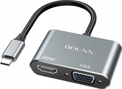 Picture of Stacja/replikator Bounn Adapter TYPE C/HDMI 4k 30hz+VGA