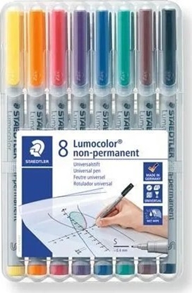 Attēls no Staedtler 311 WP8, 8 pc(s), Black, Blue, Brown, Green, Orange, Red, Violet, Yellow, Grey, Polypropylene (PP), 0.4 mm