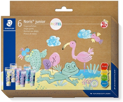 Attēls no STAEDTLER Fingermalfarbe NJ Pastell 6St Etui