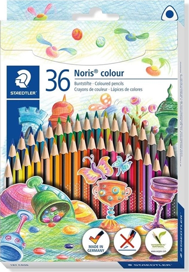 Изображение Staedtler Kredki trójktne Noris Colour 36 kolorów STAEDTLER