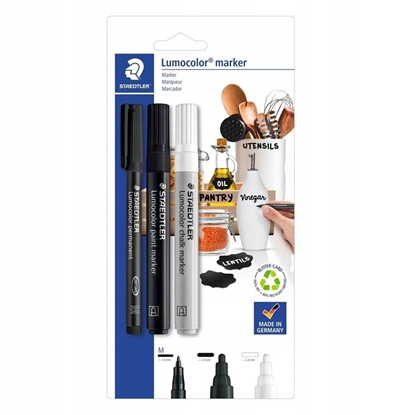 Изображение STAEDTLER Marker Set Lumocolor 3St. BK retail