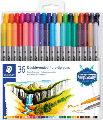 Изображение Staedtler Pisaki dwustronne Staedtler 36 kolorów