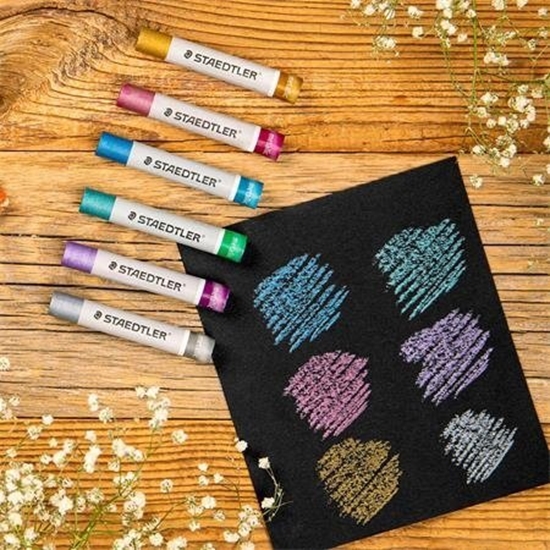 Изображение Staedtler STAEDTLER "Design Journey" Ölpastelkreide Set metallic 6er retail