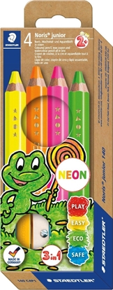 Изображение Staedtler STAEDTLER Buntstifte Noris junior neon 4 Farben + Spitzer
