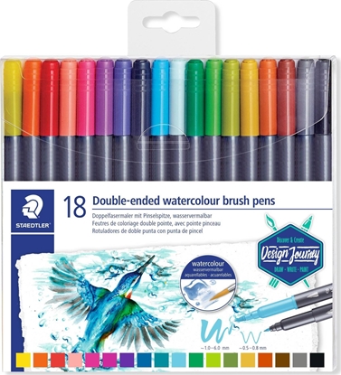Изображение Staedtler STAEDTLER Fasermaler Doppelspitze wasserverm.18ST