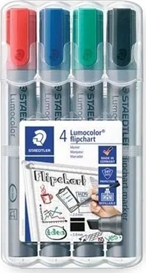 Изображение Staedtler STAEDTLER Flipchartmarker Lumocolor 4St Box