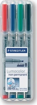 Изображение Staedtler STAEDTLER Folienstift Lumocolor B nonperm 4St