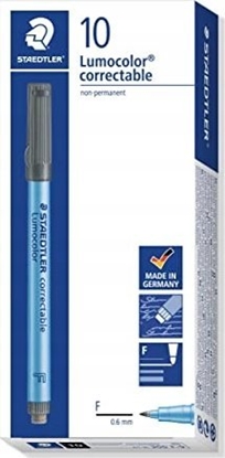 Изображение Staedtler STAEDTLER Folienstift Lumocolor correct F schwarz 10 Stück