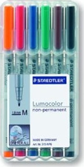 Изображение Staedtler STAEDTLER Folienstift Lumocolor M nonperm 6St