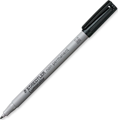 Изображение Staedtler STAEDTLER Folienstift Lumocolor non-perm M schwarz 10 Stück
