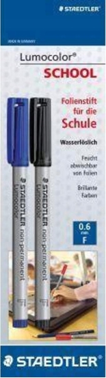 Изображение Staedtler Staedtler Lumocolor 316 marker 2 szt. Czarny, Niebieski