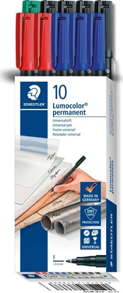 Изображение Staedtler STAEDTLER Universalstift Lumocolor F perm 10St,Faltschachtel