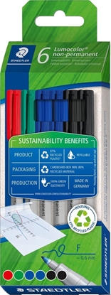 Изображение Staedtler STAEDTLER Universalstift Lumocolor non permanent F 6er-Set retail