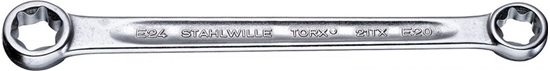 Изображение Divpusēja uzgriežņu atslēga TORX Stahlwille 41252024; E20; E24