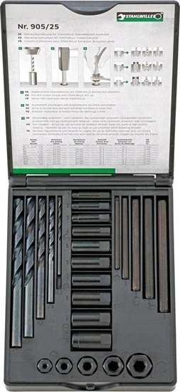 Picture of Stahlwille Wykrtaki do urwanych rub M5-M16, zestaw 25-cz.