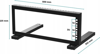 Picture of STALFLEX STOJAK RACK STR19-3U-B STALFLEX