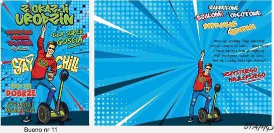 Picture of Stamp Karnet Bueno B6 + koperta wzór nr 11 Urodziny