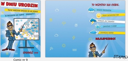 Attēls no Stamp Karnet Comic B6 + koperta wzór nr 09 Urodziny