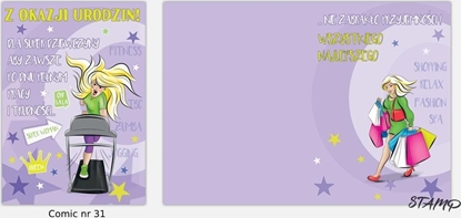 Attēls no Stamp Karnet Comic B6 + koperta wzór nr 31 Urodziny