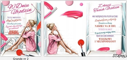 Attēls no Stamp Karnet Grande + koperta wzór nr 02 Urodziny