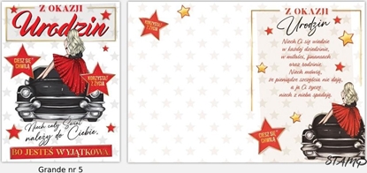 Attēls no Stamp Karnet Grande + koperta wzór nr 05 Urodziny
