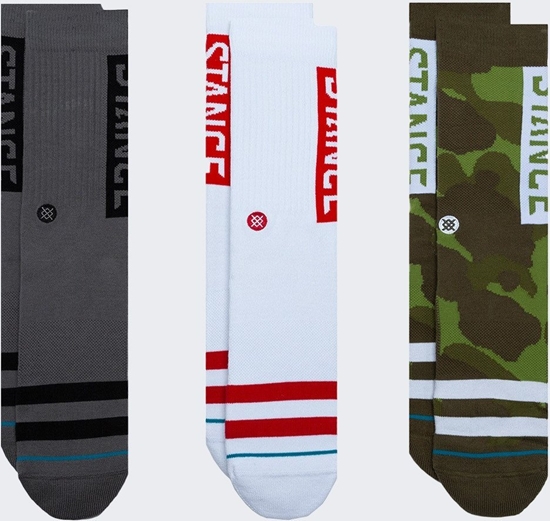 Picture of Stance Skarpety Stance Icon Crew 3 pary Camo