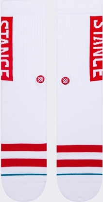 Attēls no Stance Skarpety Stance OG Crew 1 para WhiteRed