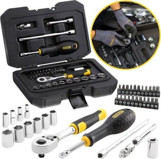 Picture of Stanley Zestaw nasadek 1/4" 38szt+grz+akc.