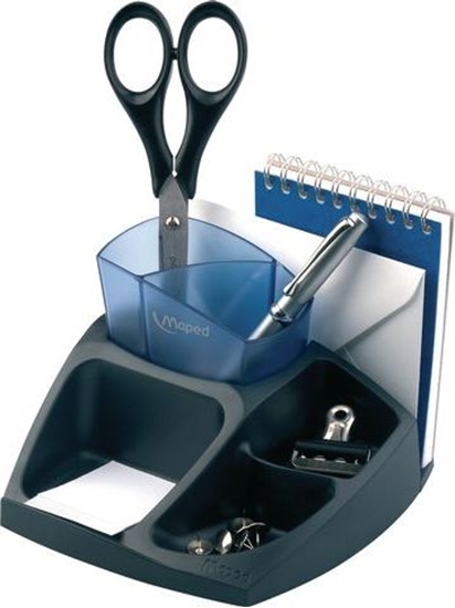 Picture of Staples MAPED Przybornik na biurko COMPACT, czarno-niebieski