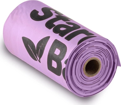 Picture of STARCHBAG Kompostowalne BIOworki na odchody 1 rolka x 15szt, kol. liliowy