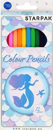 Attēls no Starpak KREDKI OLO 12KOL MERMAID STK PUD 12/144