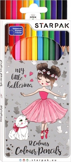 Picture of Starpak Kredki oówkowe szkolne Starpak 12 szt balerina