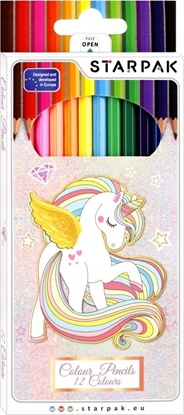 Attēls no Starpak Kredki oówkowe szkolne Starpak 12 szt jednoroec