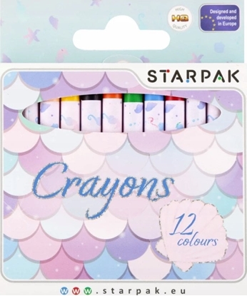 Attēls no Starpak KREDKI WOSK 12KOL MERMAID STK 12/144