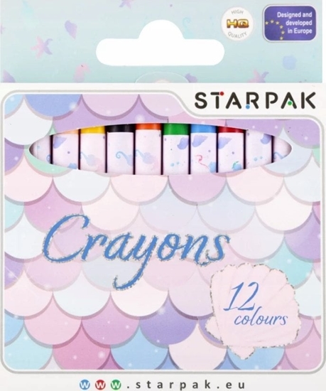Picture of Starpak KREDKI WOSK 12KOL MERMAID STK 12/144