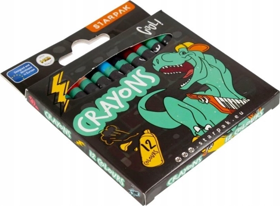 Picture of Starpak KREDKI WOSK 12KOL SKATE DINO STK 12/144