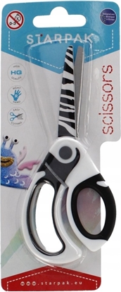 Attēls no Starpak NOZYCZKI MET 135 ZEBRA STK B/C 12/288