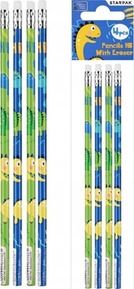 Attēls no Starpak OLOWEK Z GUM HB DINO STK PBH OP4 36/432