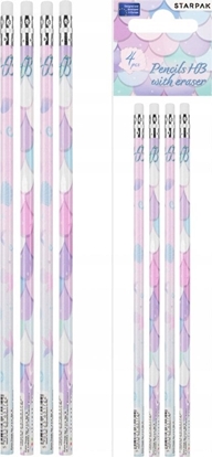 Attēls no Starpak OLOWEK Z GUM HB MERMAID STK PBH OP4 36/432