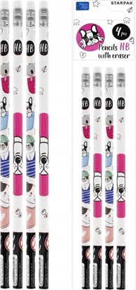 Attēls no Starpak OLOWEK Z GUM HB MINISY STK PBH OP4SZT 36/432