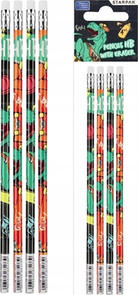 Attēls no Starpak OLOWEK Z GUM HB SKATE DINO STK PBH OP4 36/432