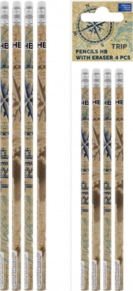 Attēls no Starpak OLOWEK Z GUM HB TRJ STK PBH OP4SZT 36/432 W