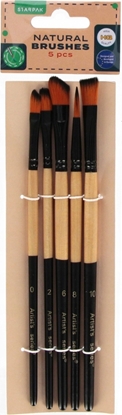 Attēls no Starpak PEDZLE SZKOL KPL5SZT NATURALNE STK PBH 12/96