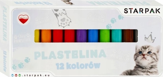 Picture of Starpak PLASTELINA 12KOL CUTIES KOTKI STK PUD 1/40