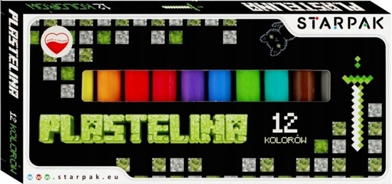 Picture of Starpak PLASTELINA 12KOL PIXEL GAME1 STK PUD 1/40